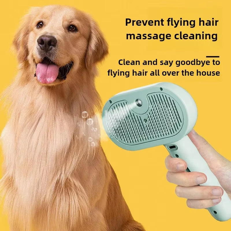 Steam Spray Dog Grooming Brush Unique Steam Brush for Dogs Luxury Grooming Brush Dog Steam Brush C